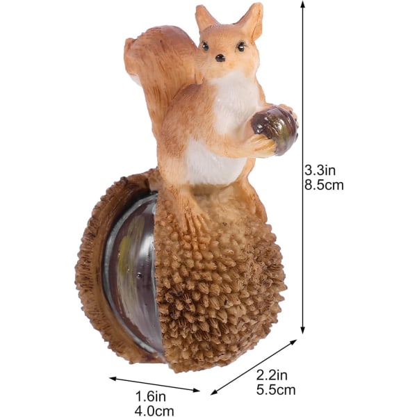 Forest Squirrel Figurine - Cake Topper - Mikrolandskap - Hage