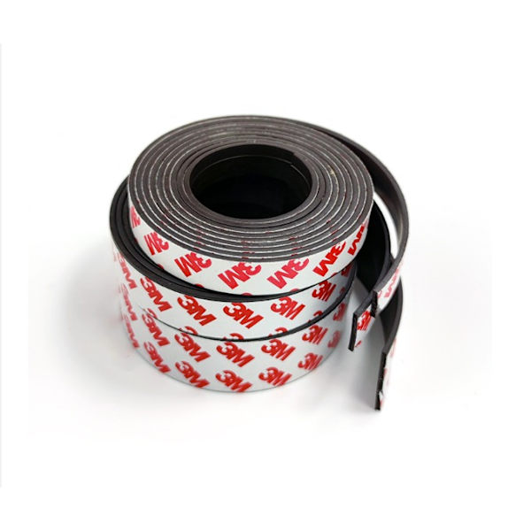 Magnetisk stripe med 3M lim, fleksibel magnetisk selvklebende stripe for organisering, bredde x tykkelse x lengde 20mm x 2.0mm x 10m Starli