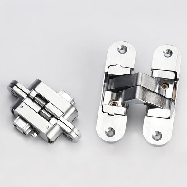 1 Usynlig Hengsel - 3D Aluminium. Rustfritt Stål.