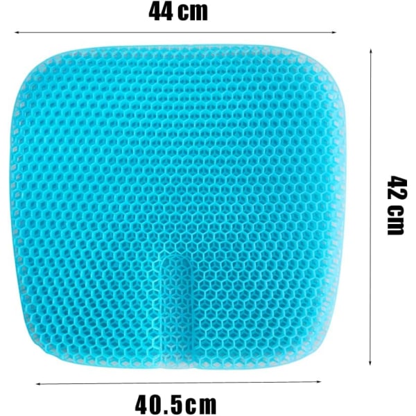 Overdimensjonert gelpute, superpustende og isete dekompresjon, multifunksjonell praktisk pute for arbeid og hjem