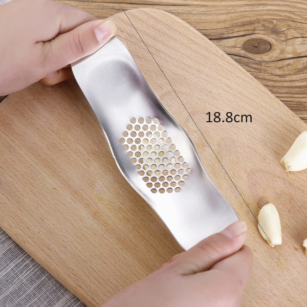 stainless steel garlic press rocker garlic crusher