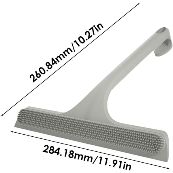Silikonskrapa, Allroundskrapa för bilfönster, Portabel fönsterskrapa, 28,5 cm (11,22 tum) Streckfri torkare för bilfönster, dörrar