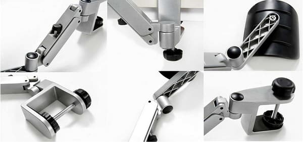 Datamaskin musposisjoneringsstativ/frontstativ Ergonomisk aluminiumsstativ/stativdesign Ergonomisk stativ Datamaskin-skrivebordsstativ