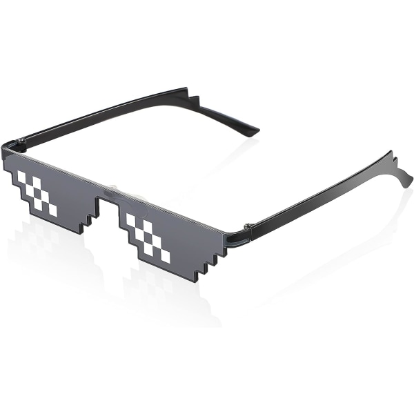 8 Bit Pixel Mosaic Glasögon Unisex Solglasögon Anti-UV Gamer Solglasögon Coola glasögon för män Dam Barn Tillbehör