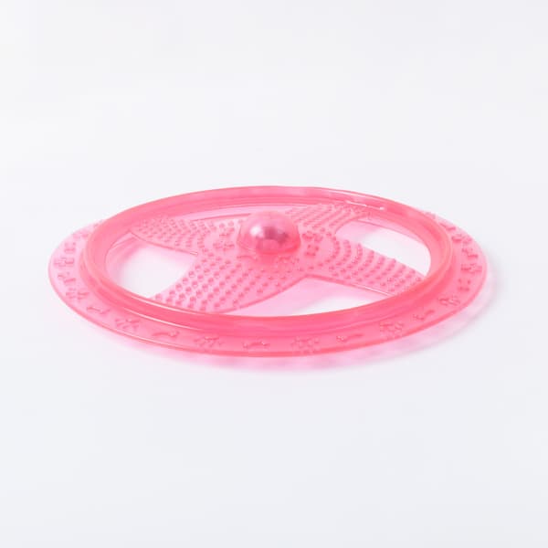 Hundeflyvende disk med blinkende LED-lys til natteleg