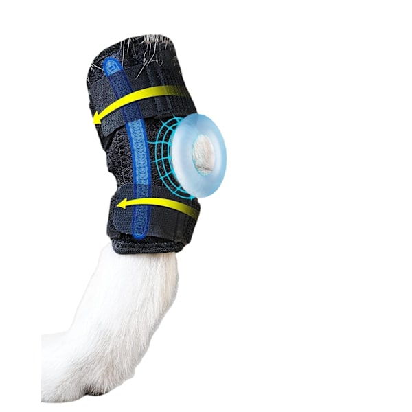 1 Par Hundeknæstøtte til Bagben, Hock & Ankelstøtte til Ruptureret ACL & CCL, Canine Bagben Ledkompressionswrap