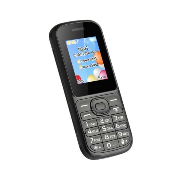 Black Dual SIM Dual Standby Phone for Seniors