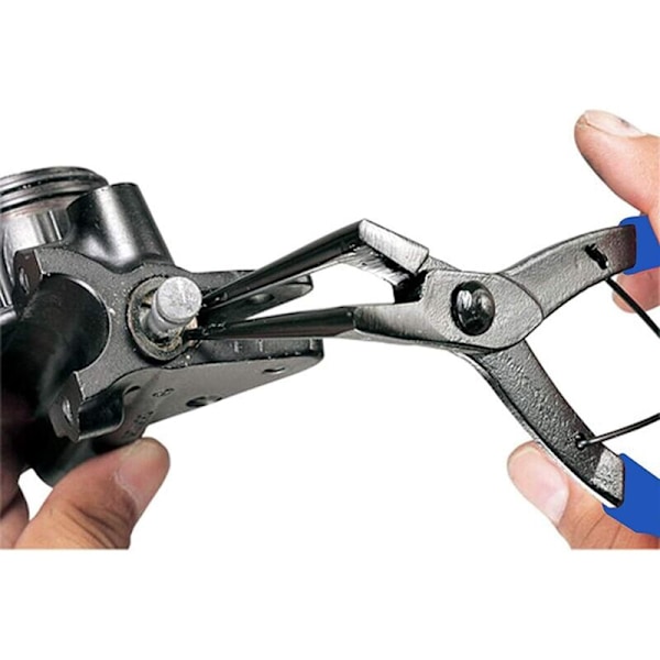 Circlips-tang med cylindriske ringtang Fjerner de indvendige ringe, buede tang til lastbiler, biler, motorcykler