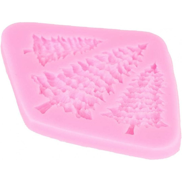 1 stk juletre silikonform fondant kakedekorasjon sjokoladeform