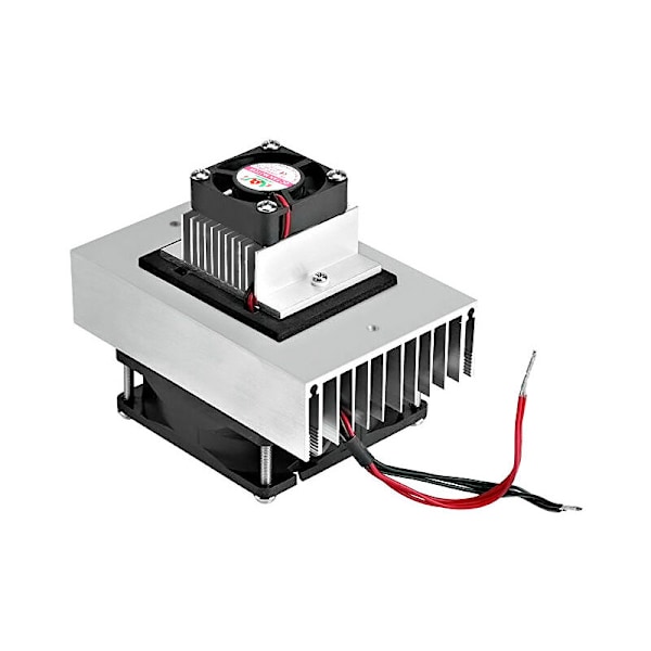 12V Termosähköinen DIY Peltier Jäähdytys Jäähdytys Jäähdytysjärjestelmäpaketti, Puolijohde Keittojohtomoduuli + Jäähdytin + Tuuletin + TEC1-127