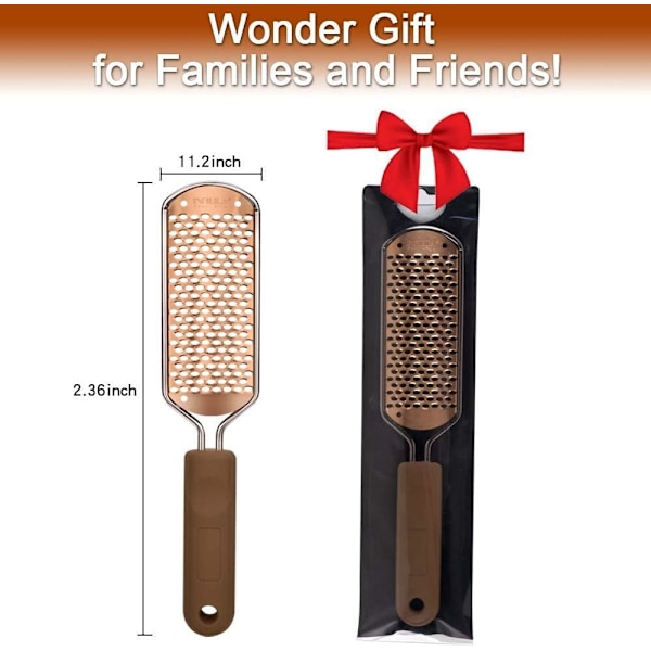 Fodfil Callus Remover - Fodrenser Callus Remover Stor Fodrenser Gigant Fodfil Professionel Rustfrit Stål Callus Fil til Våde og Tørre F