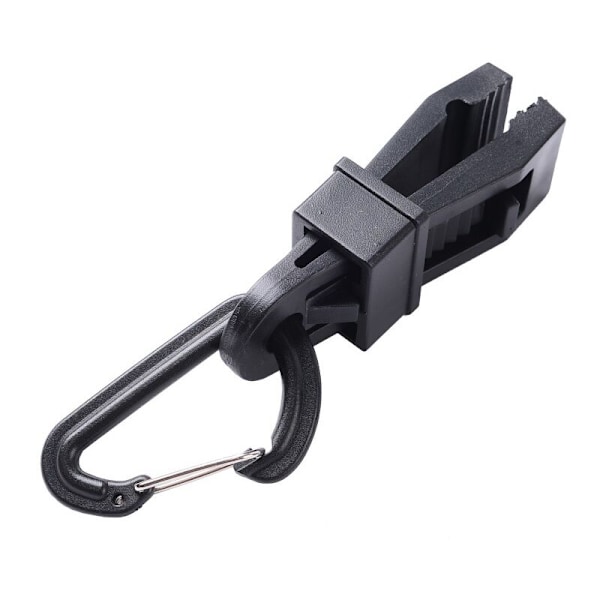 Presenningsclips 6 stk. Telt Teltclips til Camping Robust Låseclips, Sorte Teltstropper Plantestropper til markise, 8,5 3cm