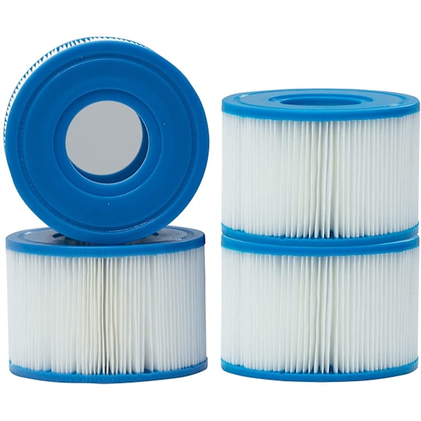 Sæt med 4 Intex Type S1 Patroner til Jacuzzi Filter, Udskiftningspatroner til Intex S1, Type