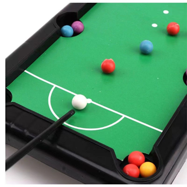 Mini Billard Bord Sæt, 12x24 CM Bærbart Billard Bord, Miniature Billard Bord Desktop Spil til Børn og Voksne