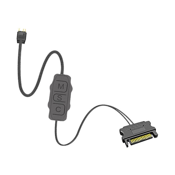 ARGB-ohjain SATA Fat -ohjain RGB-tuuletinohjain Valonauhaohjain DIY-valonauhat Argb-valaistuspaneelit