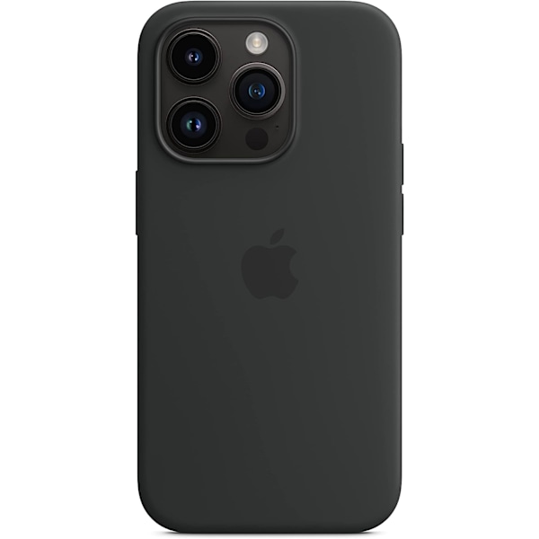 Apple - Midnight Silicone Case for iPhone 14 Pro