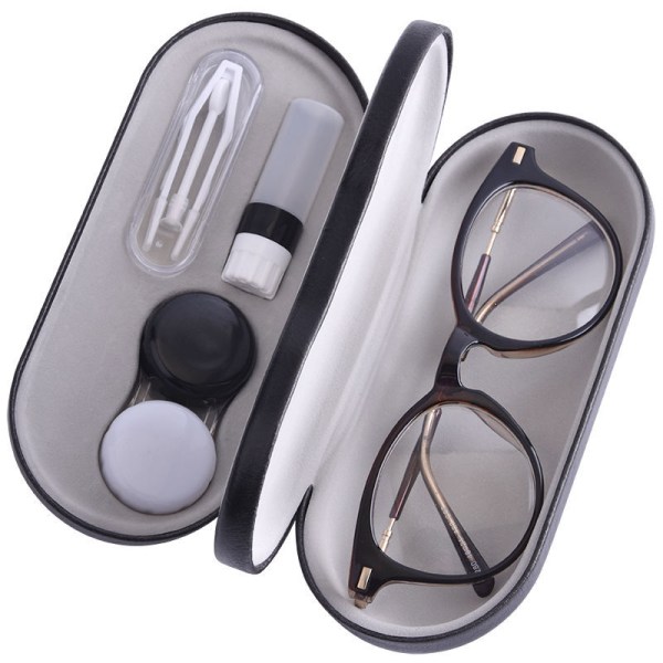 Två-i-ett case och case, dubbelsidig design, läckagesäker och bärbar, set inkluderar pincett