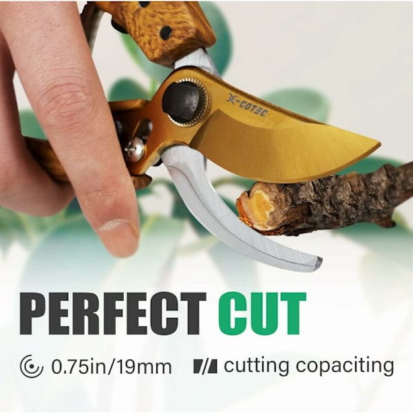 Havesaks, professionel beskæresaks med skarpt blad i rustfrit stål, have ux, ergonomisk havebeskæring
