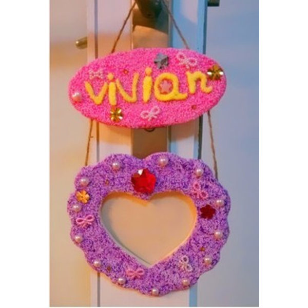 2 st DIY Blommor trä fotoram vit embryo super lätt lera snöflinga lera fotoram form