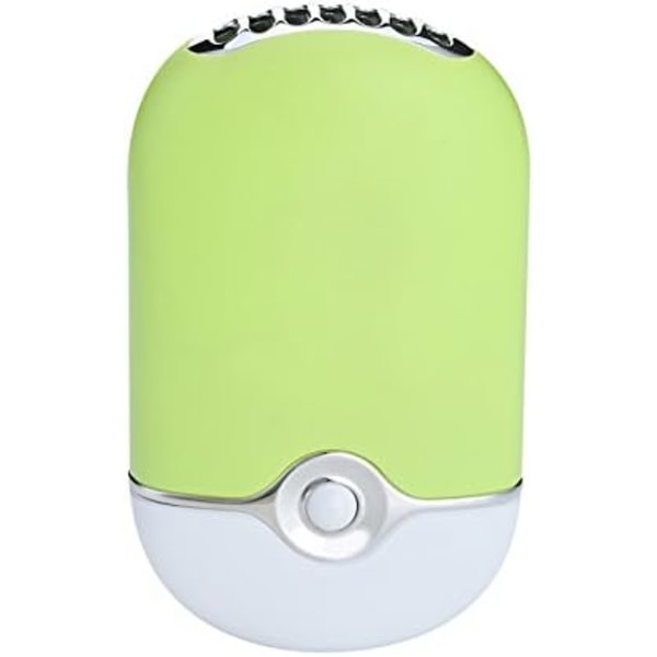 Bärbar hårtork - grön, litiumjonbatteri Mini Desktop Inbyggd fläkt USB Uppladdningsbar luftkonditioneringsfläkt