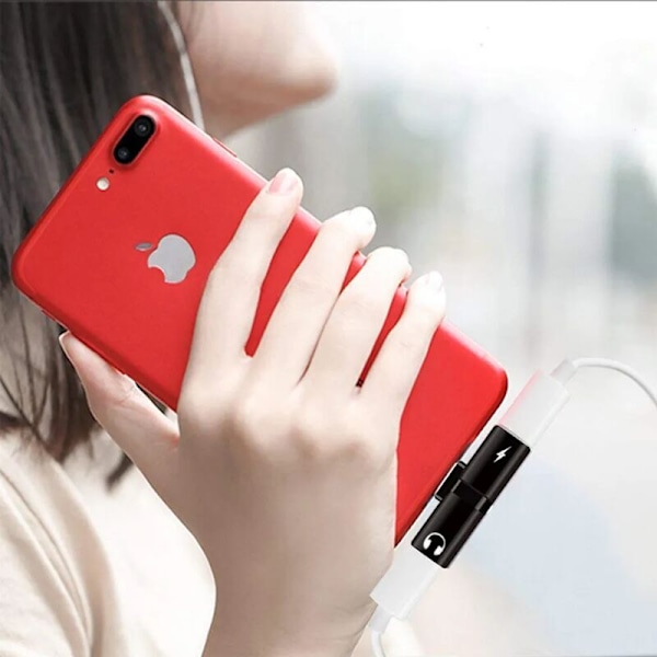 Lightning Lightning SPLITTER ADAID AUDIO PURTION POWER Virtamuunnin Latauskaapeli Kypärä Ota Audio Adapteri iPhone 6 7 8 x XR XS 11 12 13 mini pro
