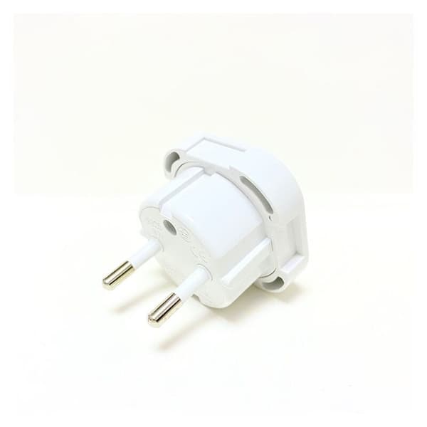 Reiseadapter - Britisk 3-pins hvit - UK standardplugg til US standardplugg