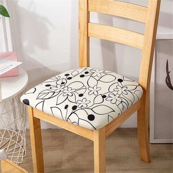 (frangipanier, 6 rum) Stolsöverdrag, set om 1, 2, 4 eller 6 spandex stretch stolar universal tvättbara sittstolar, för matsal, hotell