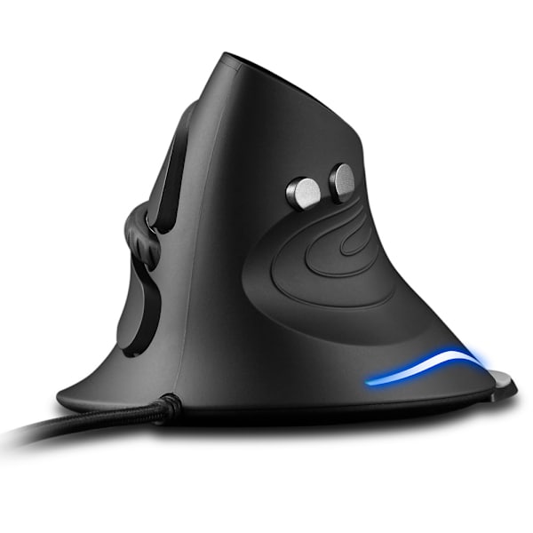 Trådløs Mus, 2.4GHz Ergonomisk Vertikal Mus, 6 Knapper, Avtakbar Håndleddstøtte, Justerbar DPI USB Optisk Mus, Trådløs Mus for PC, Bærbar PC