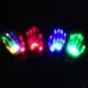 LED Neon Glowing Handsker Festbelysning Rekvisitter Glowing Glitter Handsker
