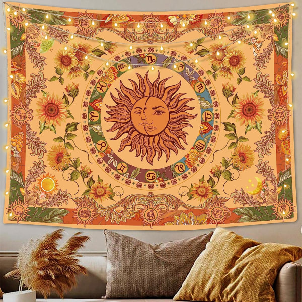 Vintage Bohemian seinävaate 50\" x 60\"