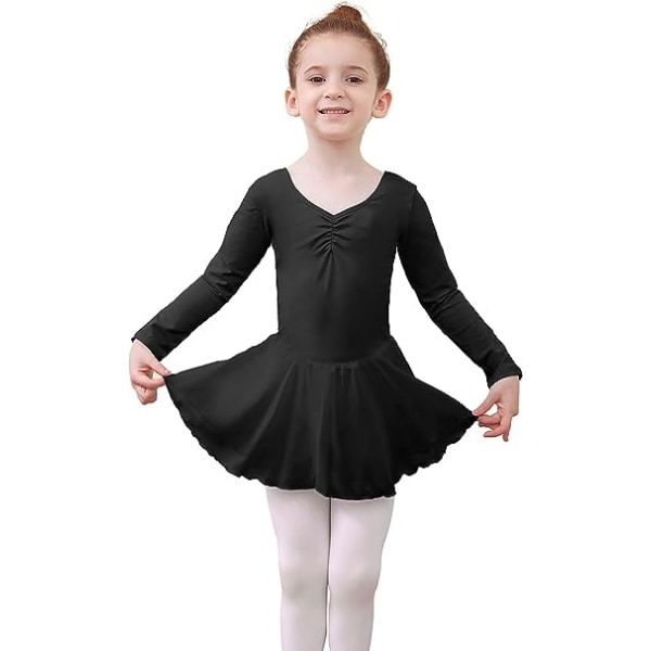 Piger Ballet Dress Kids Ballet Trikot Dress Kids V Neck Short/Lo