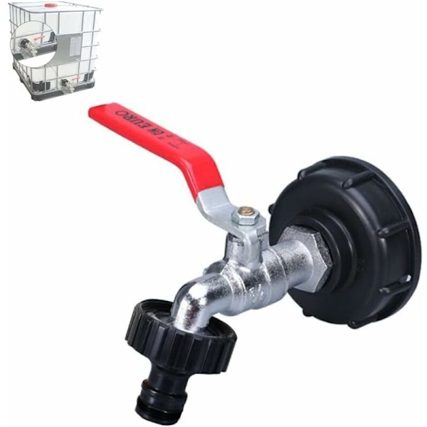Adapter Vandtank 1000L TAURT TAGE 1000L IBC 3/4 \"Gevindforbindelse regnvandsopsamler.