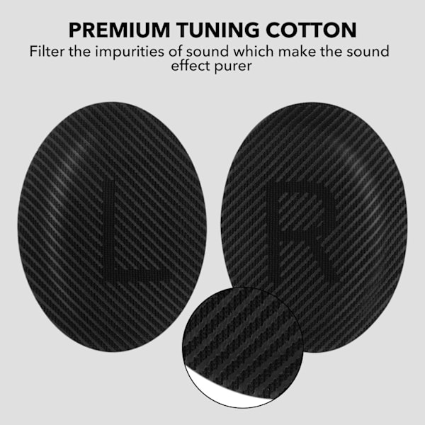 FOR Korvatyynyt Bose QuietComfort - QC35/QC25/QC15/AE2 Kuulokkeille Musta