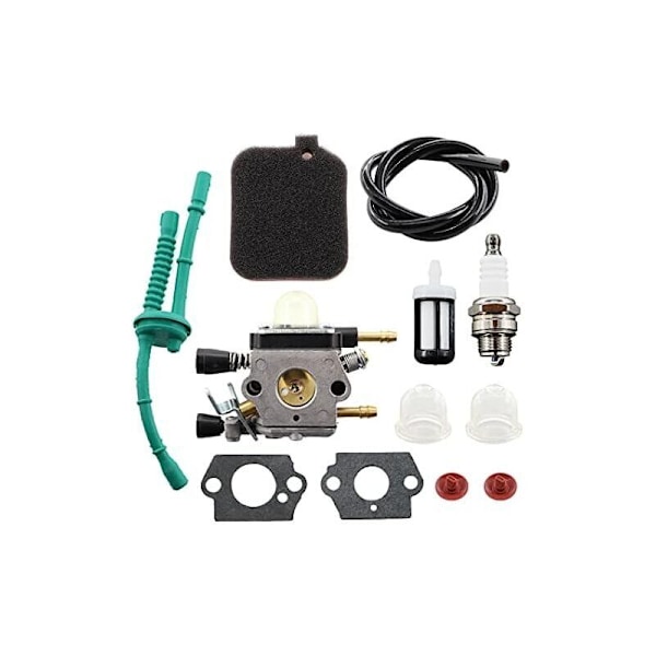 Kaasutin Primerilla Ilmansuodatin Polttoainesuodatin Kaapeli Stihl BG45 BG46 BG55 BG65 BG85 BR45C SH55 SH85 SHI85 TOIMINTO KORVAA ZAMA C1Q-S68G 4229 1200