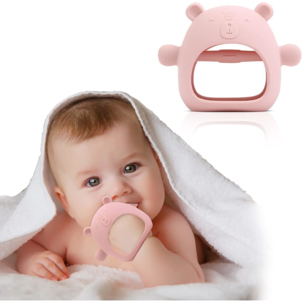 Baby hampaat - Baby hampaat - Hammasrenkaat - Baby hammaslelu - Baby hampaat - Viileämpi baby hampaat (vaaleanpunainen)