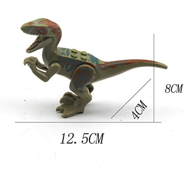 Dinosaur Byggesæt 12 Dele Sæt Mini Plast Dinosaur Figur Legetøj Byggesæt Dinosaur Fest Favor Sæt Egnet til 3 4 5 6 7 År Gamle Dreng
