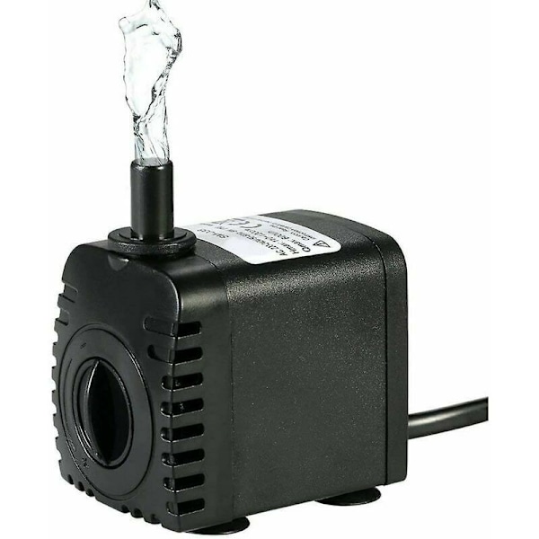 Dränkbar vattenpump, 600L/H 8W vattenpump, för akvariumbordsfontäner, bassängvatten trädgårdar och hydroponisk odling