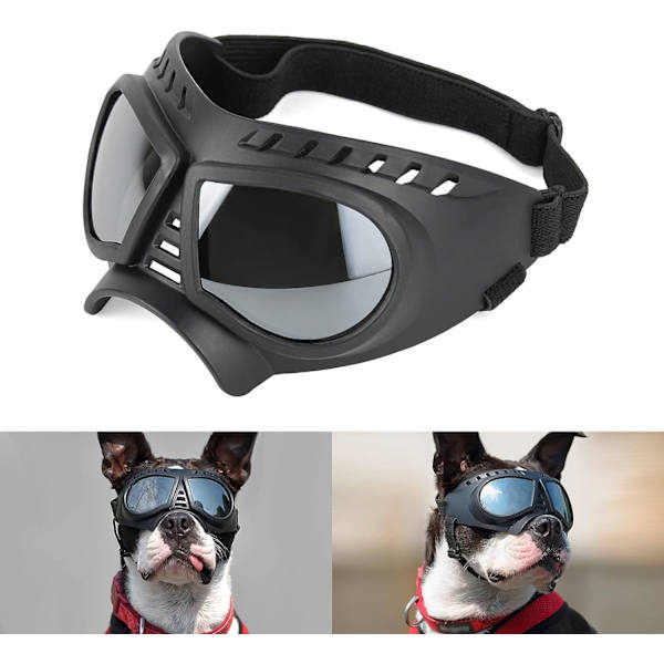 Hundens Solglasögon Goggles Lätt att Använda Hundens Goggles Motorcykel Goggles för Små/Mellanstora Hundar