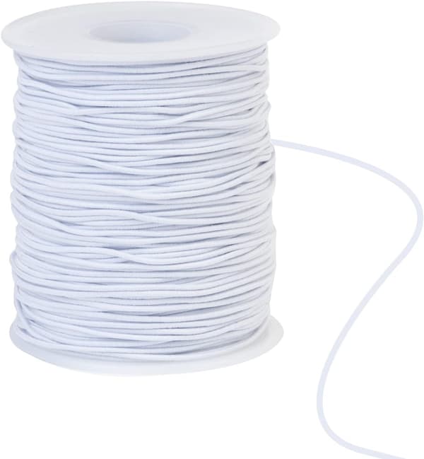 100m Elastisk Snøre 1mm Elastisk Snøre Håndverkssnor Elastisk Tråd for Armbånd og Håndverk