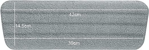 16,5\"x5,5\"(Grå), 6 stk moppeputerstatninger, mikrofiber spraymopp for spraymopper