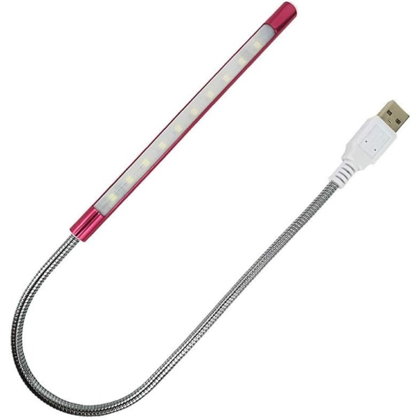 (Punainen) 1-osainen kannettava mini- USB Camping valokulma säädettävä US
