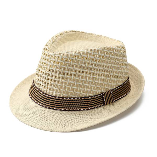 Panama Fedora Halm Hat Udendørs Sport Gangster Trilby Jazz Manhattan Cosplay Rejse Ferie Roll-up Kort Skygge Kasket