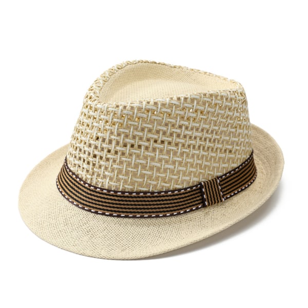 Panama Fedora Halmhat Udendørs Sport Gangster Trilby Jazz Manhattan Cosplay Rejse Ferie Roll-up Kort Skygge Kasket