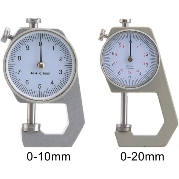 Digital tykkelsesmåler, rund urskive, 0,01 mm, nøjagtighed for papir, læder, plademetal（0-20MM）