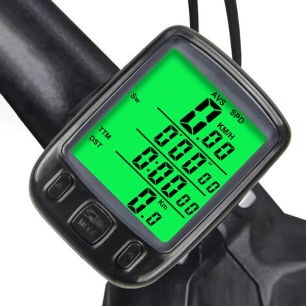 Cykelcomputer SD-563A engelsk version 23 funktioner