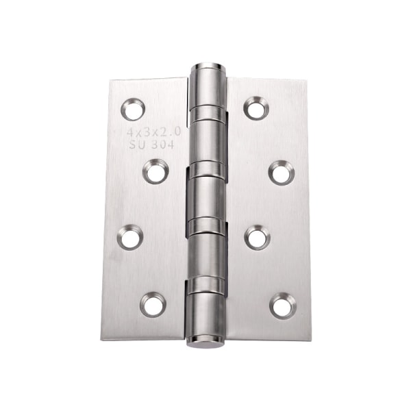 Sølv rustfritt stål dørhengsel，2 stk dørhengsler Foldehengsel
