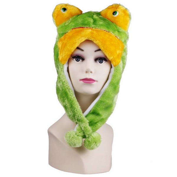 Plush Dyrehatt for Barn og Voksne Tegneseriehatt Barnehage Foreldre-Barn Rekvisitter Hatt Hodeplagg