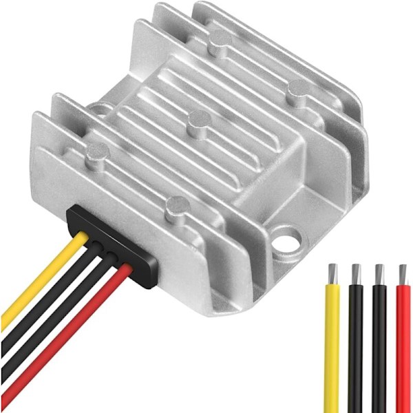 Spenningomformer 12V til 24V 10A 120W DC-DC strømomformer 12V 24V 24V BOOST Modul Omformer Vanntett spenningsregulator