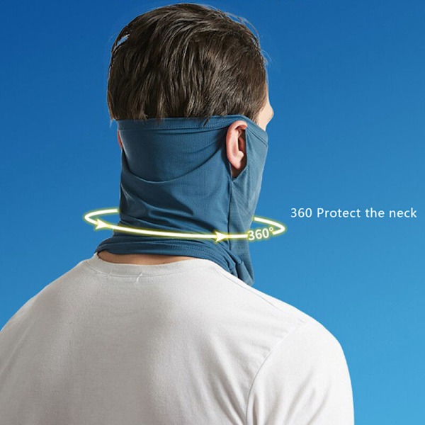 Ansiktsmaske skjerf, pustende, vindjakke og solbeskyttelse for ski, fiske, fotturer, sykling