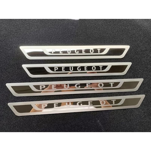 Teräksiset kynnyssuojat Peugeot 308 408 508 3008 2008 307 -malleihin, 4 kpl, erittäin hieno oven vastaanottopedali